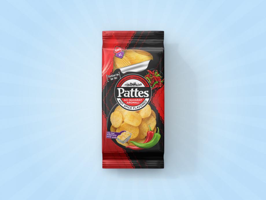 Hot Spice Flavored Potato Chips